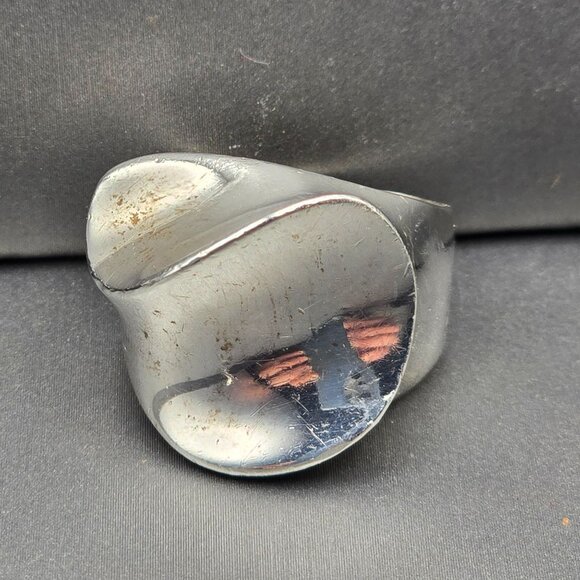 VTG Taxco Sterling Ring Size 8 Signed AVM TV-47 Abstract 925 19.29g Mexico - Picture 1 of 10